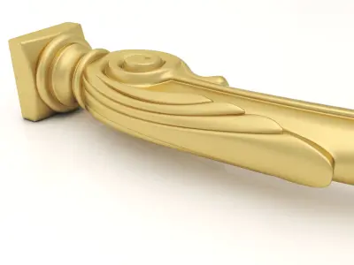 Cnc Furniture Leg 3 3D model