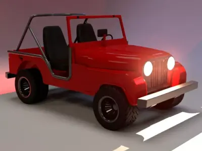 ceep cj-6 Low-poly 3D model
