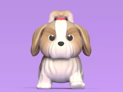 Dog Shih Tzu 3D print model