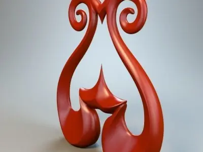 Abstract Figure m028 P 3D print model