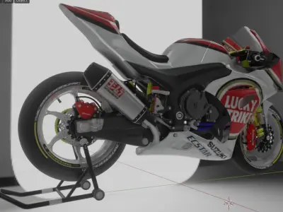 GSX-R 1000 Special Edition Lucky Star Livery 3D model