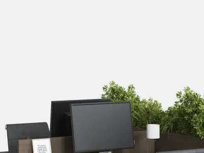 office and desk Modern chair 3D model