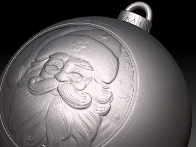 SANTA CLAUS THEMED CHRISTMAS TREE ORNAMENT 3D print model