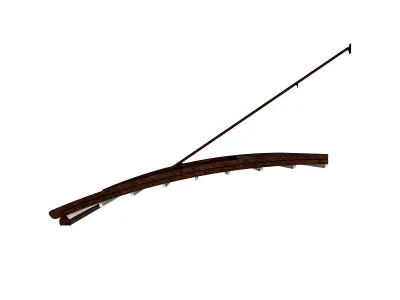 Motorized Pergola 6 rust2 3D model