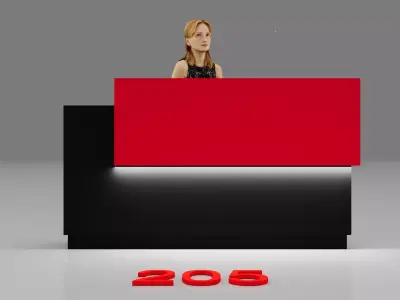 Modern Exhibition Reception Counter Collection - Corona Renderer 3D model