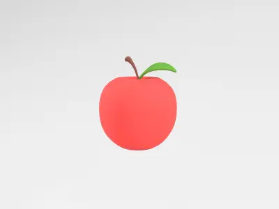 Apple v1 005 Low-poly 3D model