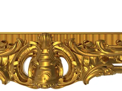 carved frame 3D model