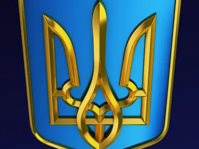 Ukraine State Emblem M 10 3D model