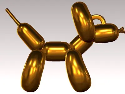 Balloon Dog Display - decor - 3D print 3D print model