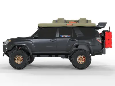 Toyota 4Runner 2022 Full Accesories 3D model