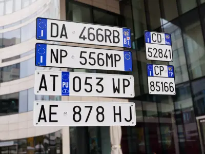 Italian Number Plate Low-poly 3D model