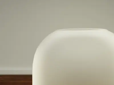 Decorative Sanded Glass Vase Low-poly 3D model