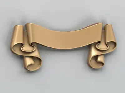 Decorative Ribbon 007 3D model