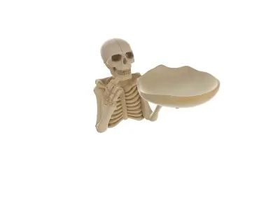 Skeleton Candy Bowl Halloween Bone Hand Treat Holder 3D print model