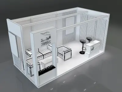 Booth Exhibition Stand a656 3D model