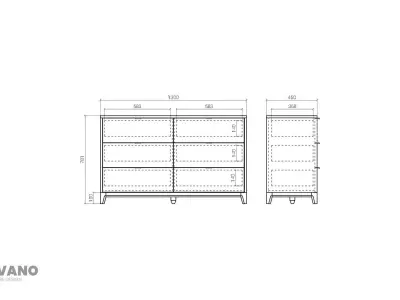 OM Chest Of Drawers CASE 042 3D model
