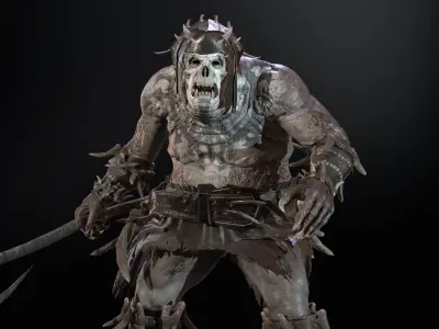 Butcher Low-poly 3D model