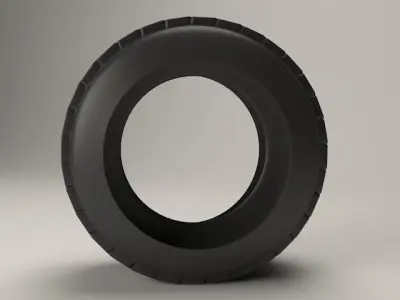 Car tire 3D model Low-poly 3D model