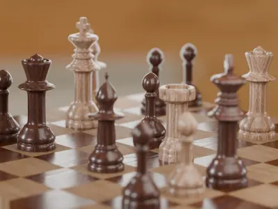 Chess Scene 3D print model