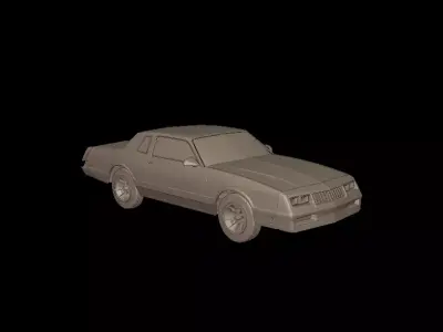 Chevrolet monte Carlo ss 1986 3D PRINT MODEL 3D print model