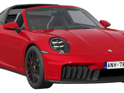 Porsche 911 Targa 4 GTS 2025 3D model