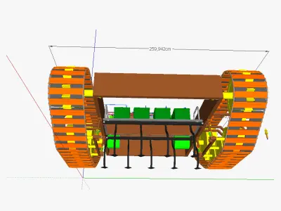 AT traction engine EM 3D model