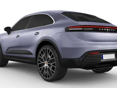 Porsche Macan 4 Electric 2024 Low-poly 3D model