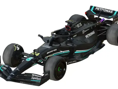 F1 Mercedes W14 2023 3D model
