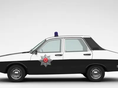 Renault 12 TS Police 3D model