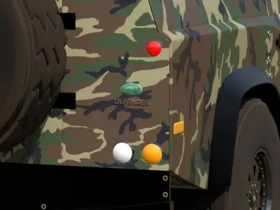 Land Rover Defender 110 Free 3D model