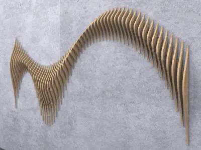 Parametric Fluent Woods 3D model