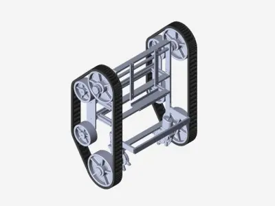 Tracked Mobile Robot Free 3D model