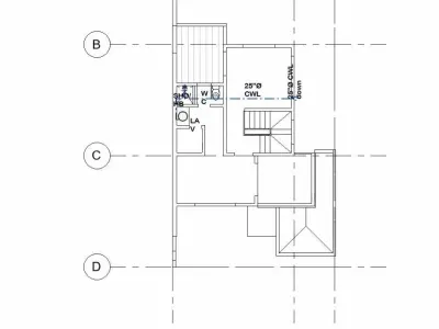 house complete revit project p9  3D model