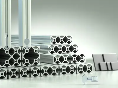 TKs Aluminium Profiles - Set  1 3D model