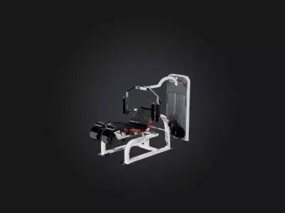 Lateral Raise Machine Low-poly 3D model