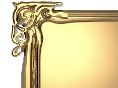 carved frame 3D model 49