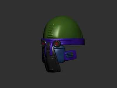 Gas mask helmet  3D model purchase