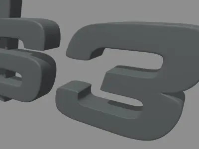 Logo Audi S3 3D print model