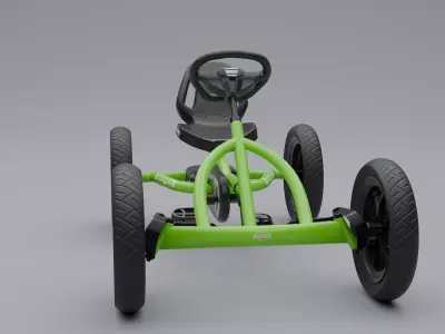 Kids 4Wheel Bike Low-poly 3D model