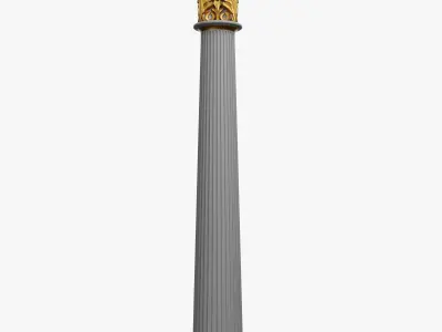 3d Ionic column capital 3D model