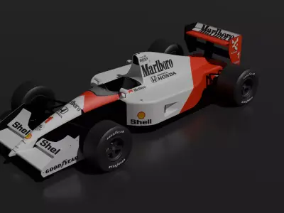 Ayrton Senna McLaren 3D print model
