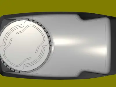 Plastic canister for engine oil C and CK 1L 3D print model