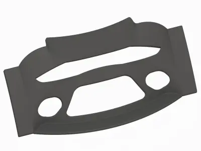 Carbon Fiber Car Front Bumper 3D print model