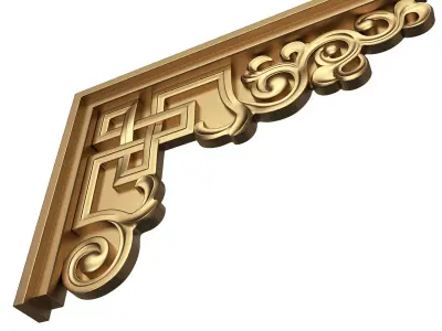 Stair Brackets 01 Low-poly 3D model