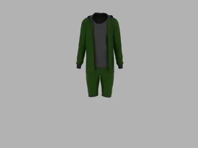 Sport Suit Low-poly 3D model