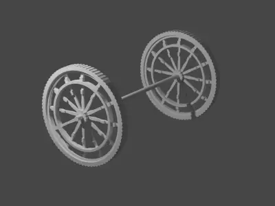 Wheels Old time 3D model