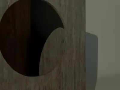 Cajon wooden box Free 3D model