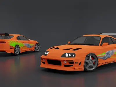 LOW POLY RACING PACK Low-poly 3D model