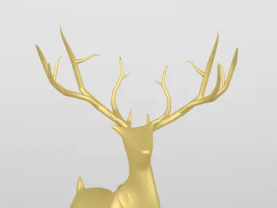 Reindeer gold 3D model