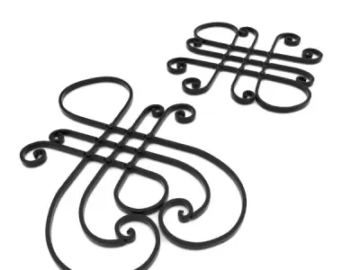 Wrought iron elements vol 5 3D model